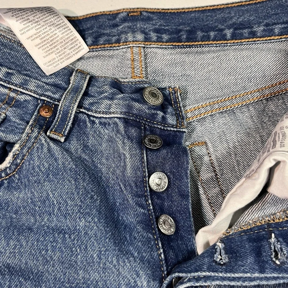 Levi's 501 Women's 27x26 Premium Denim Blue Jeans EUC No Size Tag - Picture 7 of 11